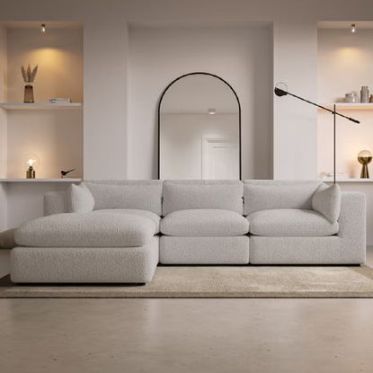 A 3-seater sofa with a mirror from Furniture123