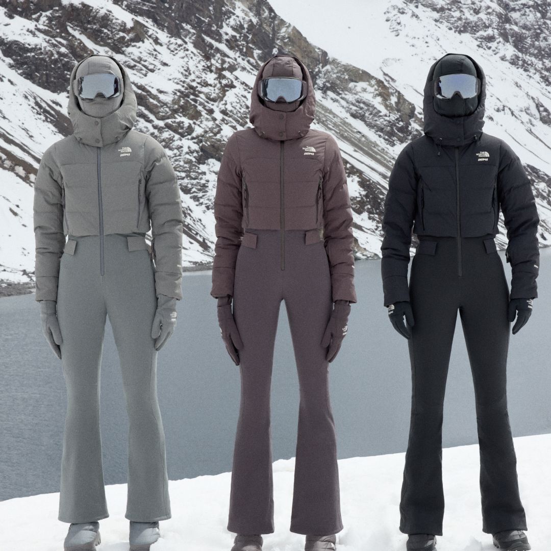 SKIMS x The North Face on models in Chile