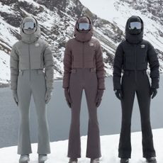 SKIMS x The North Face on models in Chile