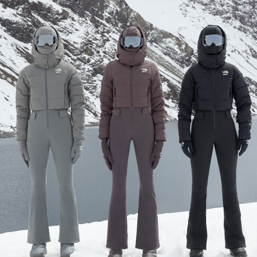 SKIMS x The North Face on models in Chile