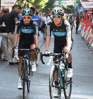 Sky teammates Rigberto Uran and Segio Henao