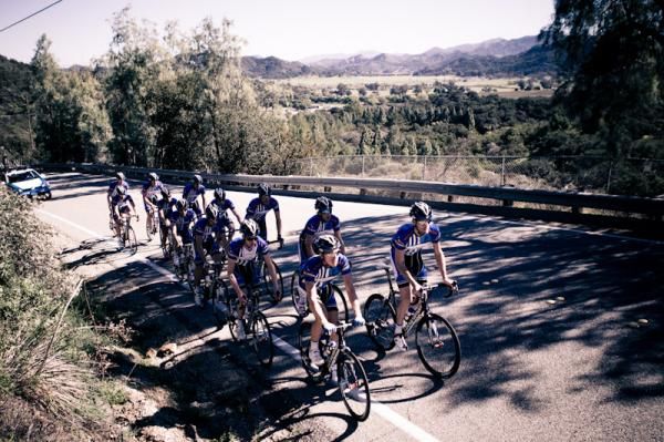 The team ride takes them up and away from Thousand Oaks.