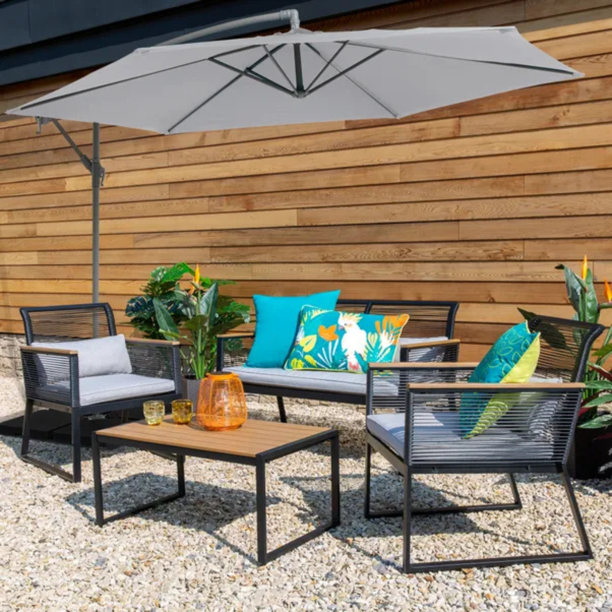 A 3m Cantilever Parasol from Dunelm