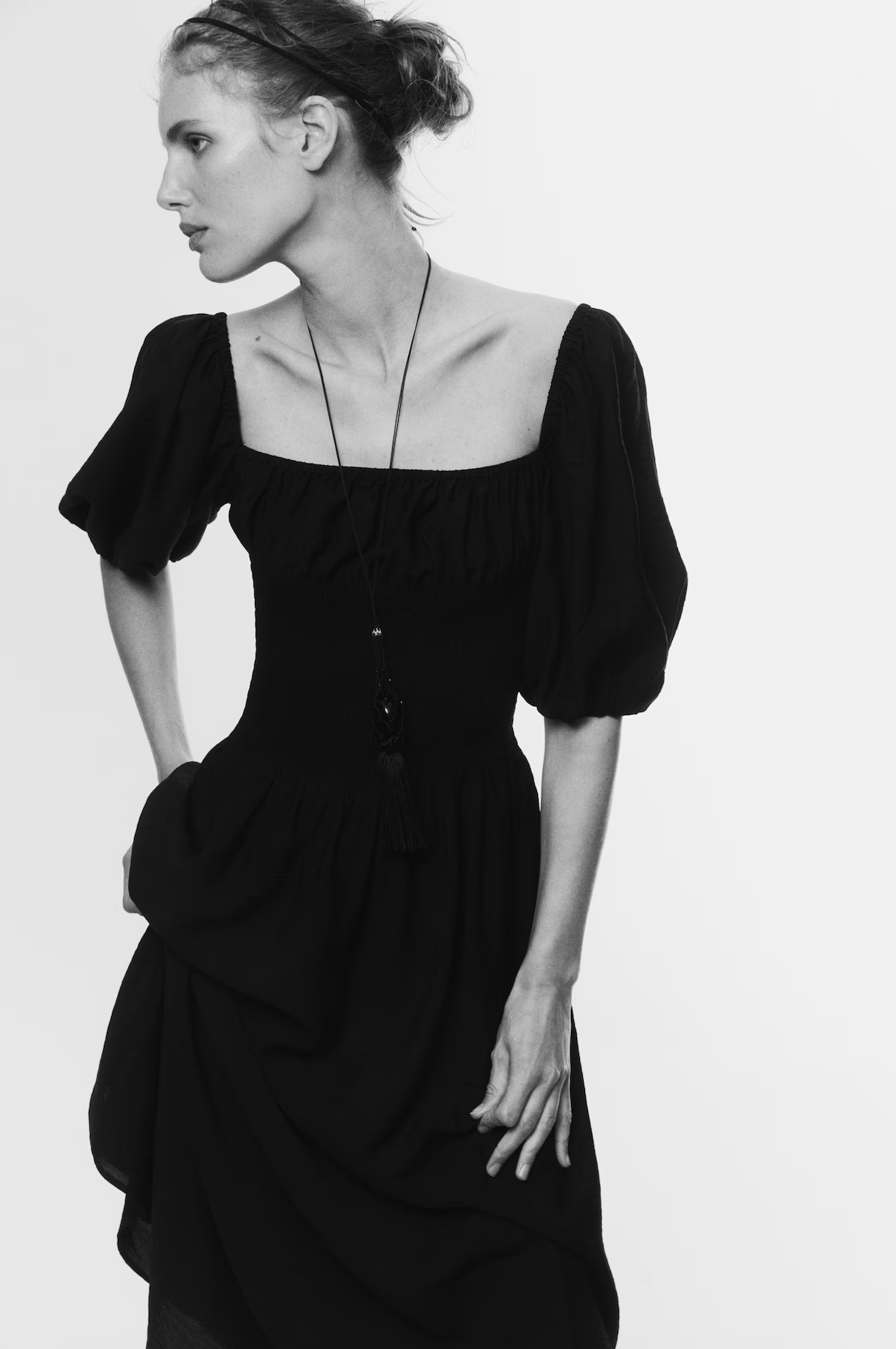 H&amp;amp;M, Smocked-Waist Dress