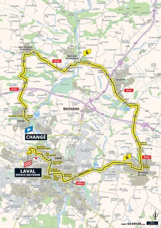 Stage 5 map 2021 Tour de France
