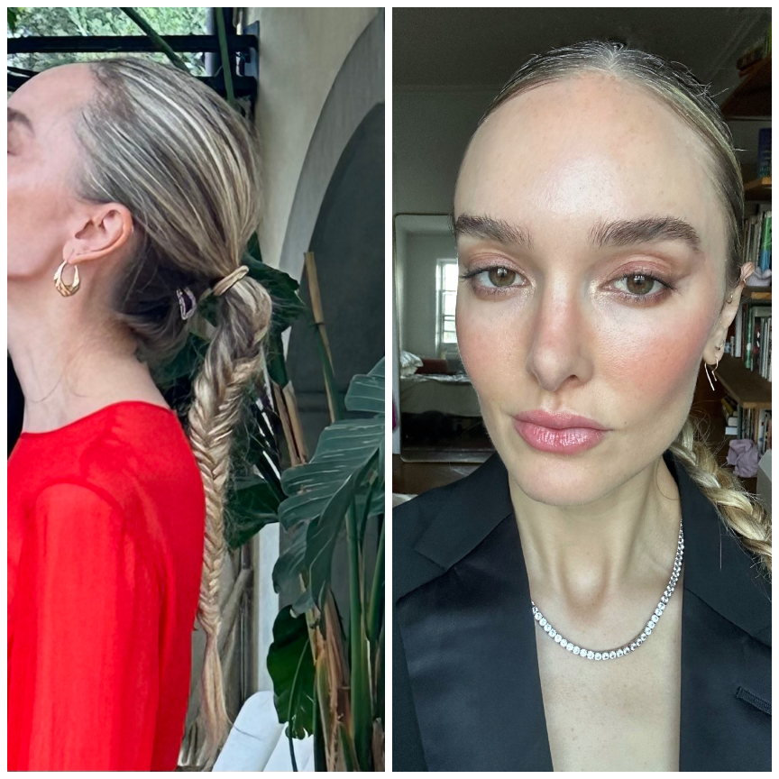 Braided ponytail