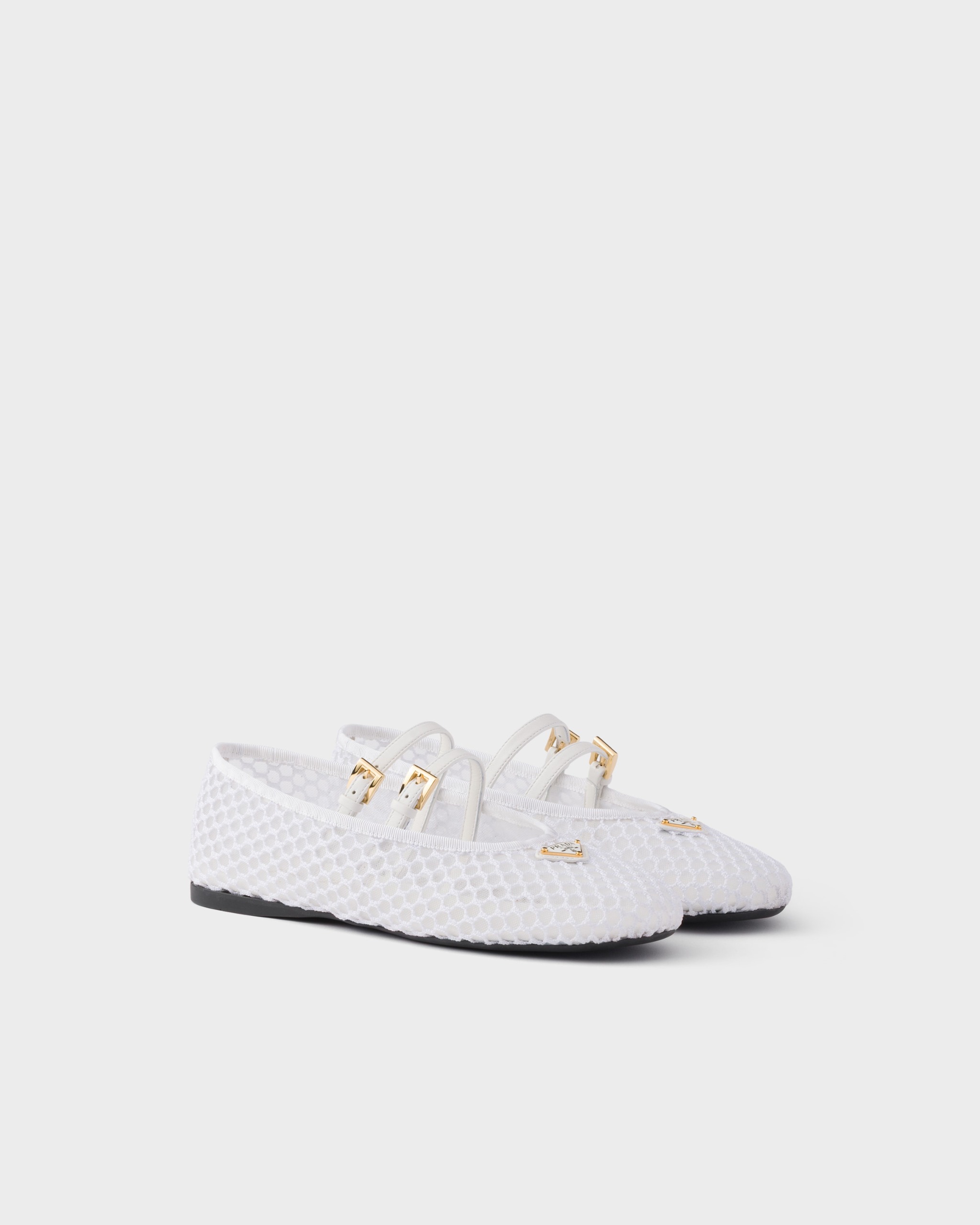 Mesh Fabric Ballerinas