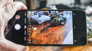 Asus ROG Phone 7 Ultimate camera app on screen
