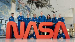 NASA announced its 2025 Astronaut Candidate Class on Sept. 22, 2025. The 10 candidates, pictured here at NASA’s Johnson Space Center in Houston are: U.S. Army CW3 Ben Bailey, U.S. Air Force Maj. Cameron Jones, Katherine Spies, Anna Menon, U.S. Navy Lt. Cmdr. Erin Overcash, U.S. Air Force Maj. Adam Fuhrmann, Dr. Lauren Edgar, Yuri Kubo, Rebecca Lawler, and Dr. Imelda Muller.
