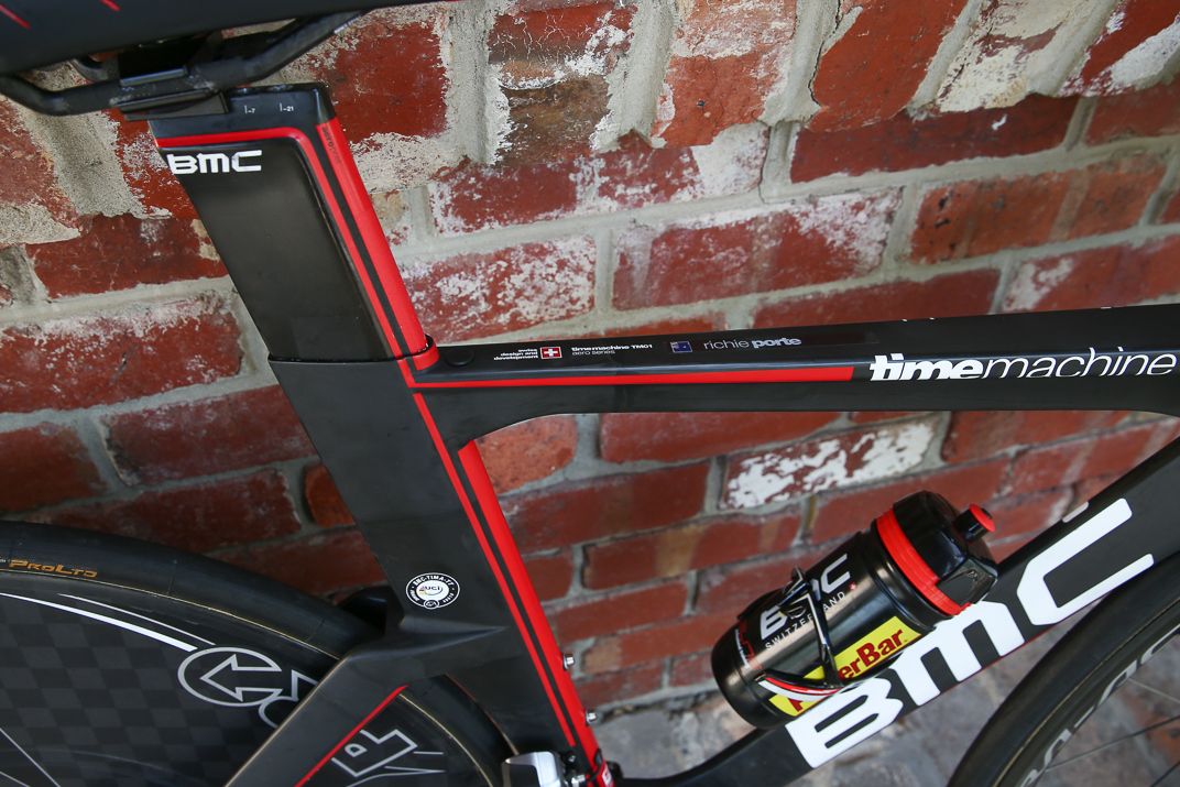Porte has his saddle as far back as it goes