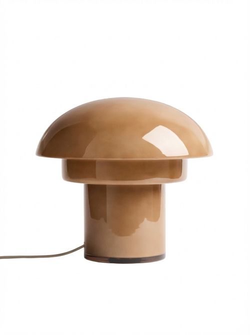 Glass Table Lamp - Cream