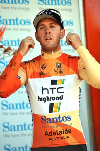 Matt Goss, race leader, Tour Down Under 2011, stage three
