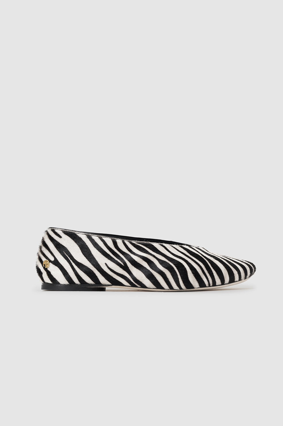 Ana Flats Calf Hair - Zebra