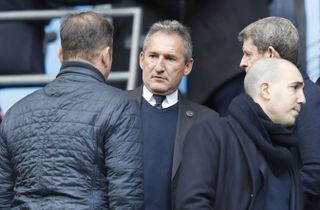 Manchester City’s director of football Txiki Begiristain in the crowd
