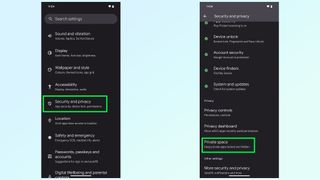 how to use private space in Android 15 beta 2