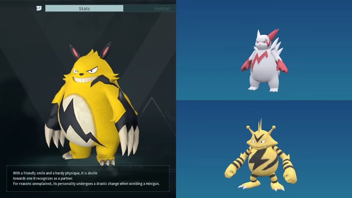 Comparisons between Pals and Pokemon