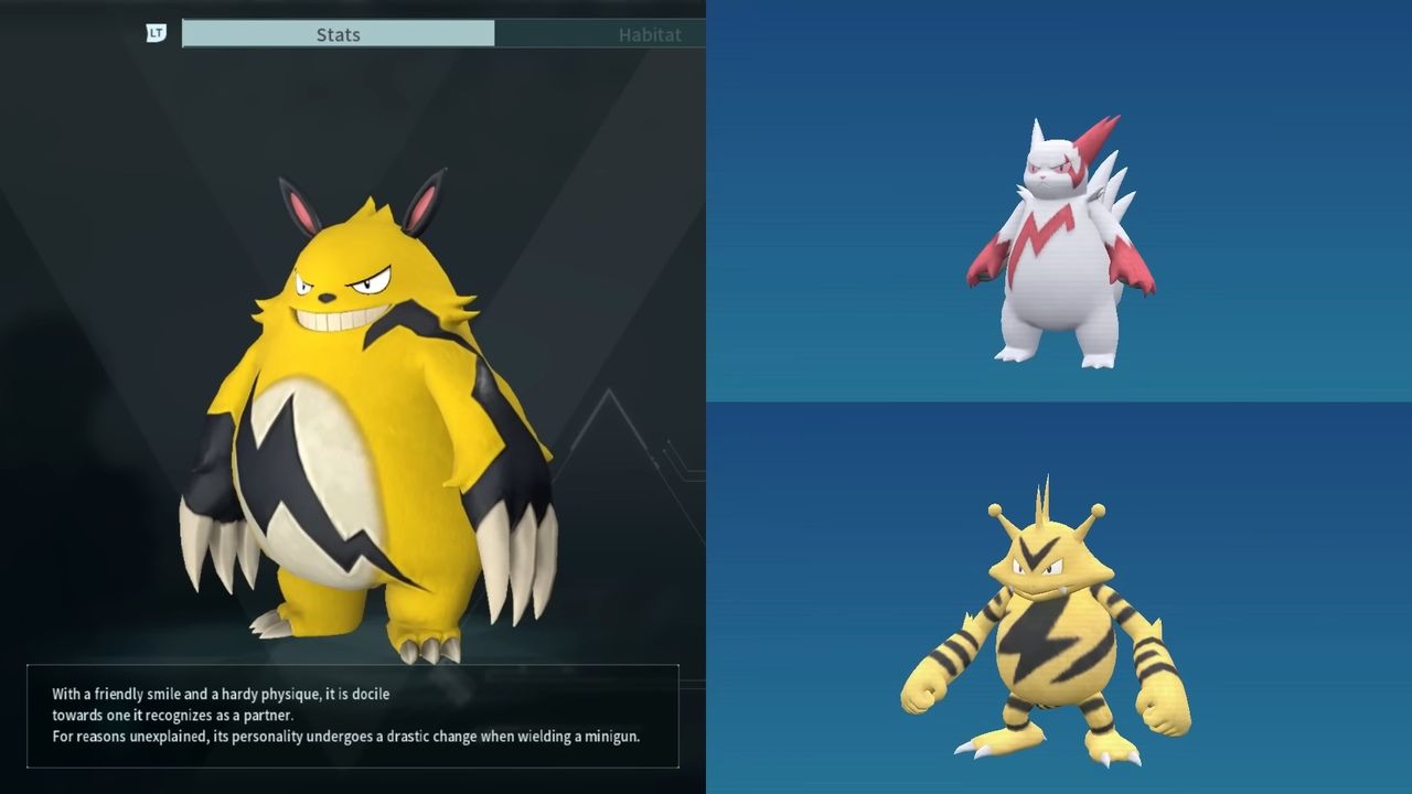 Comparisons between Pals and Pokemon