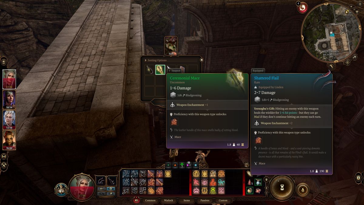 Baldur's Gate 3 Rosymorn Monastery puzzle