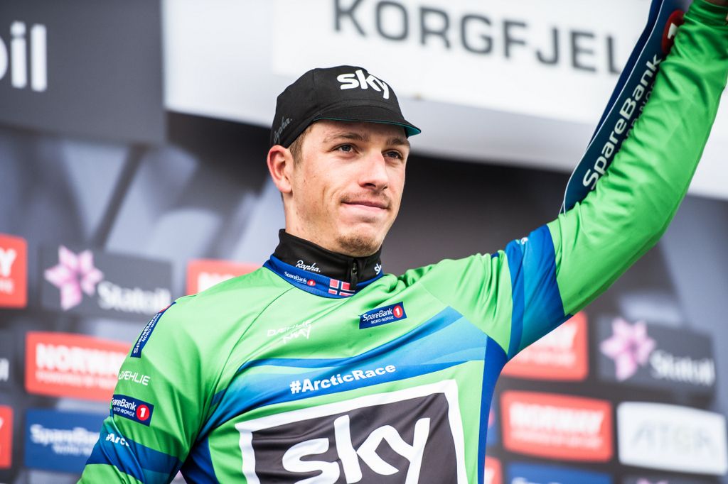 Danny van Poppel (Team Sky) in the green points jersey