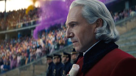 Ralph Fiennes as President Snow in The Hunger Games: Sunrise on the Reaping