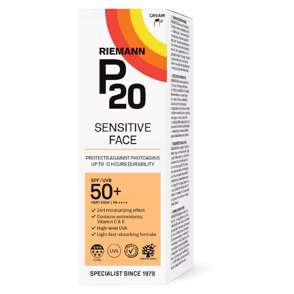 Riemann P20 Sensitive Face Spf50+ Sun Cream 50g