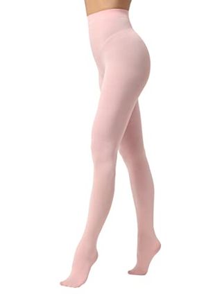 Everswe Women's 80 Den Soft Opaque Tight, Women's Tights (l-Xl, Pink)