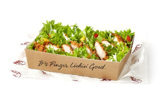 ZInger salad is a low calorie fast food from KFC
