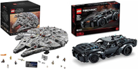 Lego Star Wars Millennium Falcon + Technics Batmobile:&nbsp;was £824.98, now £664.98 at Amazon
