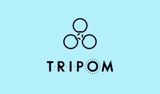 After exploring numerous styles, a triangular-rotational form was selected for Tripom's branding