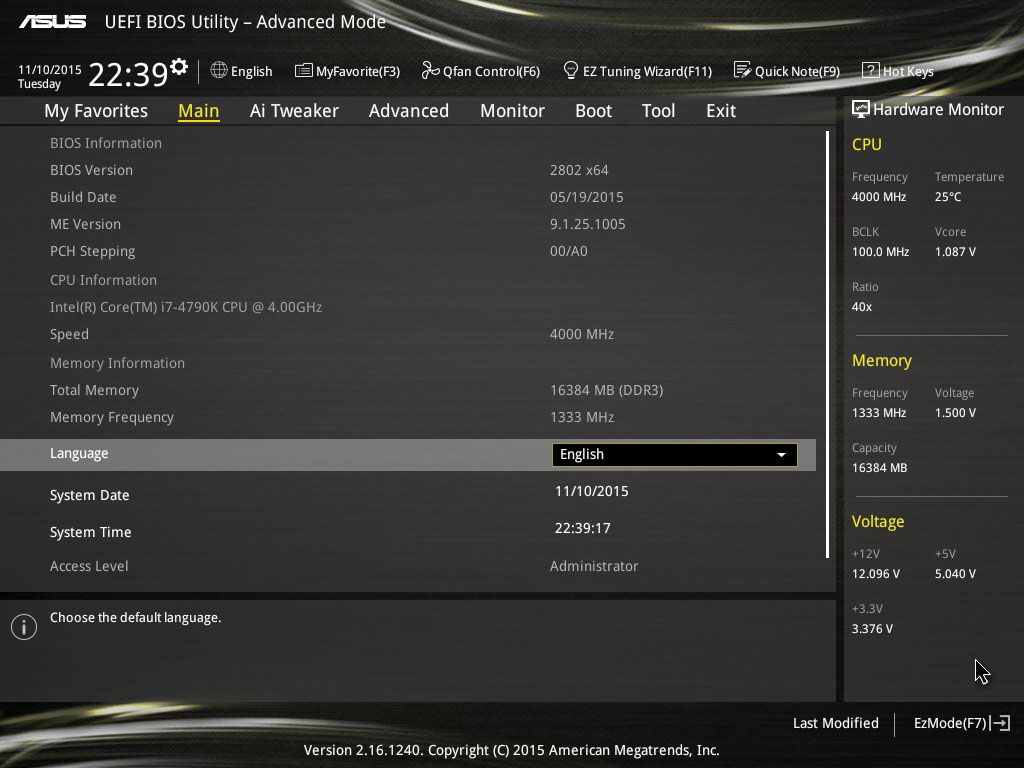 Asus Z97M-Plus Firmware & Overclocking