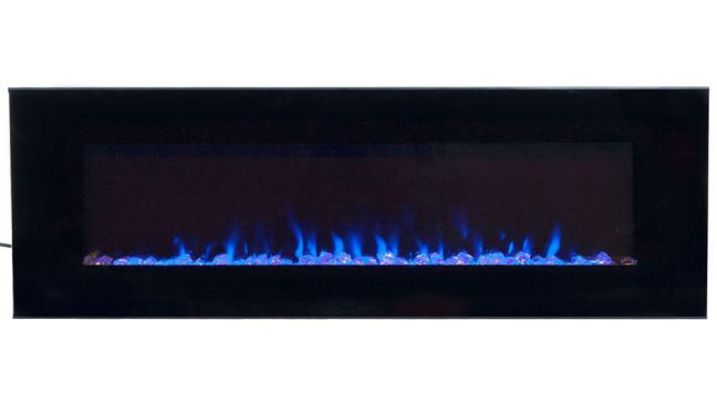 Northwest 54-Inch LED Fire and Ice Electric Fireplace