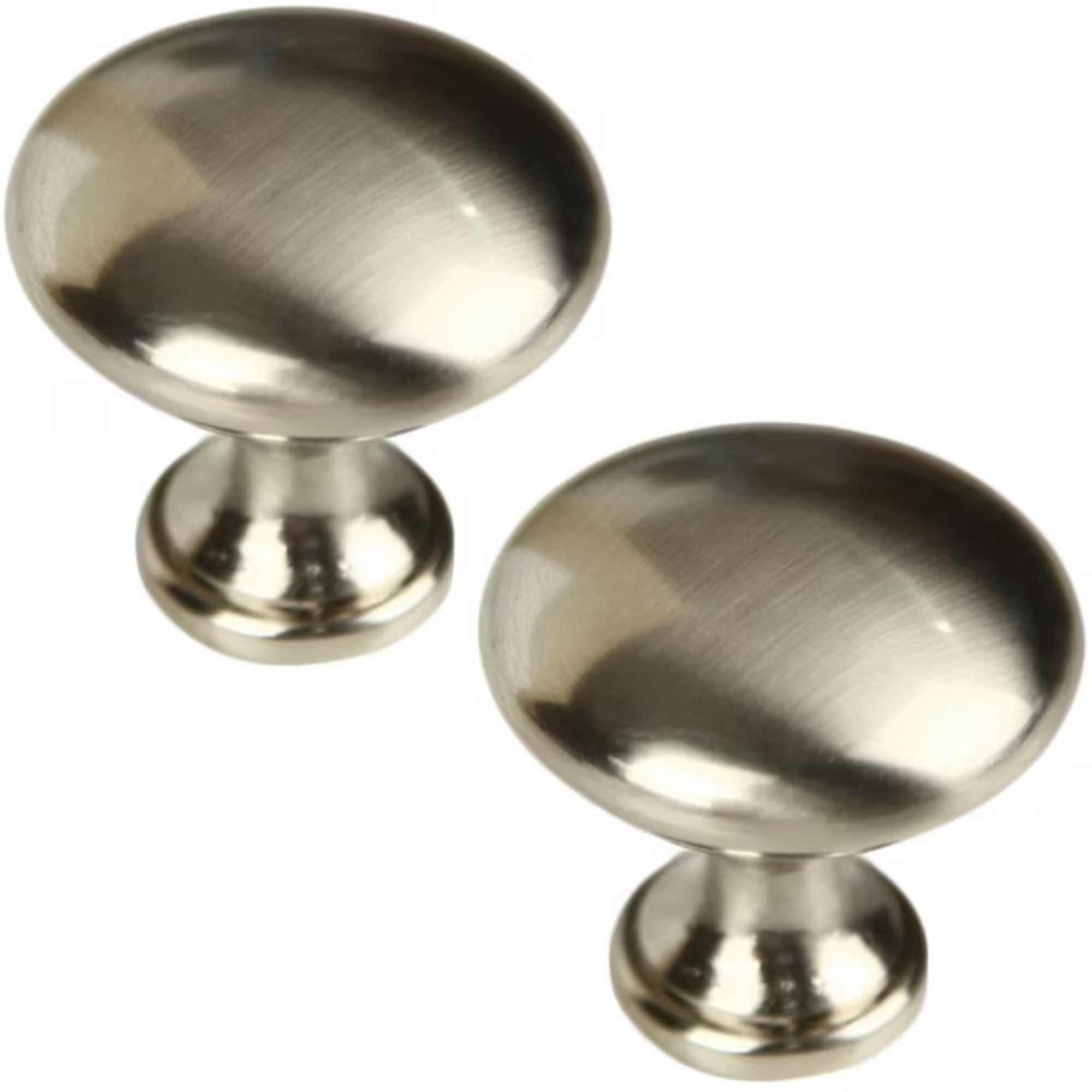 Brushed Nickel Mushroom Knob