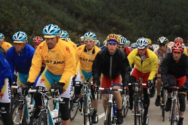 Can you spot a smile? We can't: It was a pretty miserable day in the saddle for the peloton.
