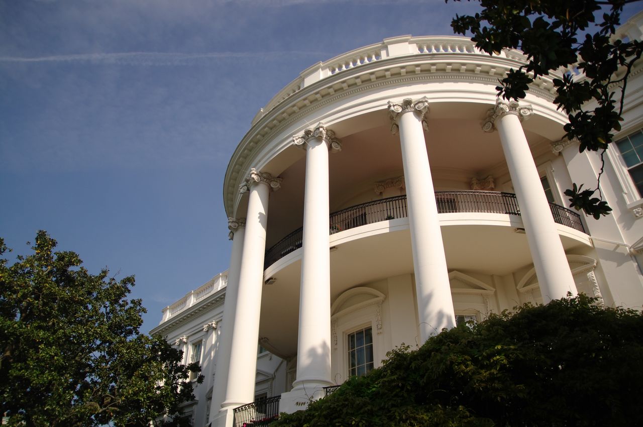 white house south portico