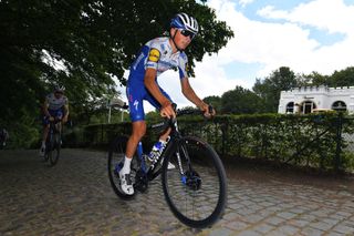 Wevelgem, BELGIUM - JUNE 16: Team Deceuninck Quick-Step during training following the Gent -