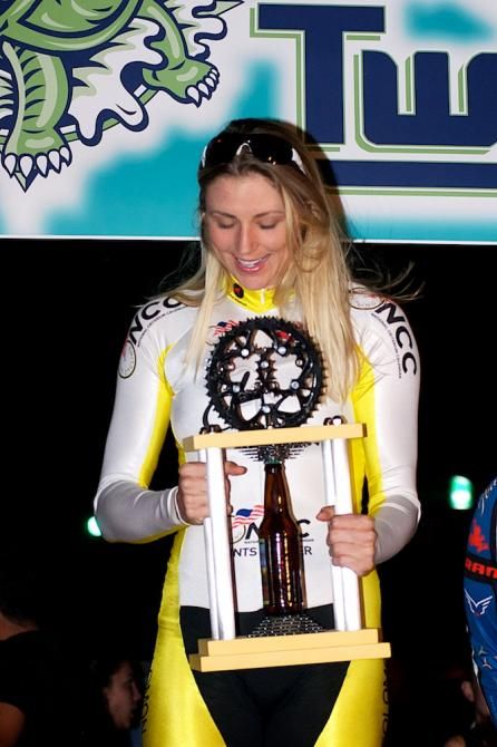 Erica Allar with the Terrapin Twilight trophy