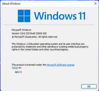 Windows 11 Winver