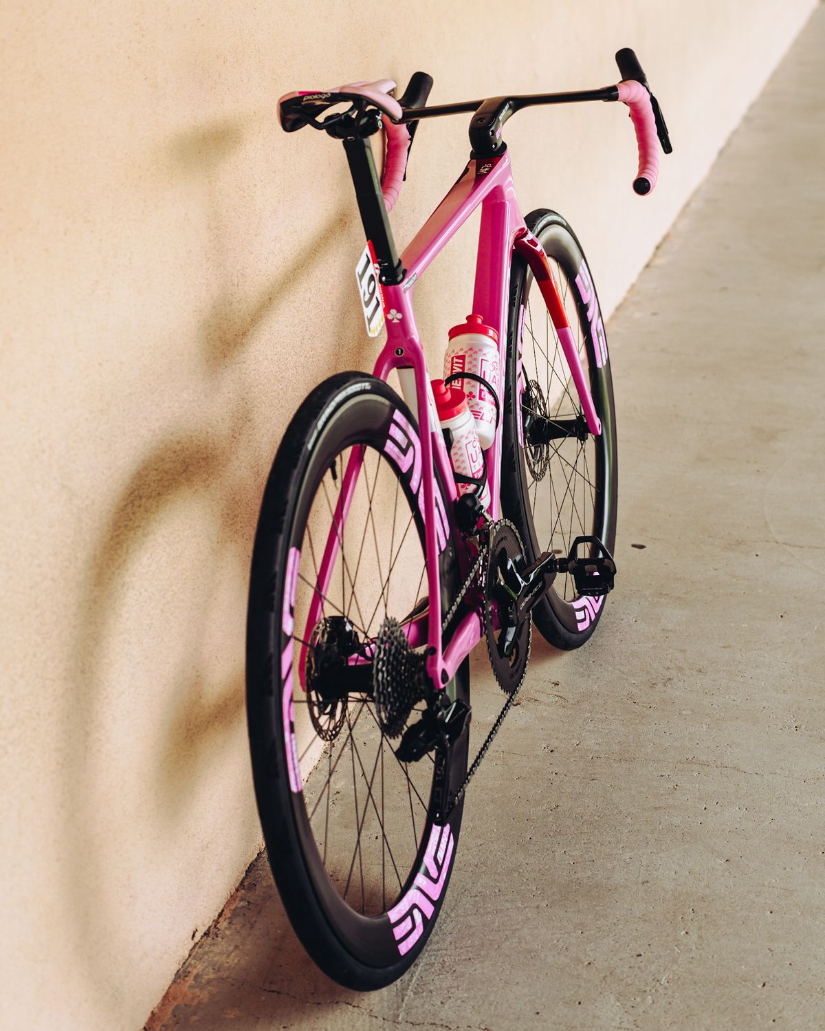 Details of Tadej Pogacar's custom Colnago V4RS made to celebrate his Giro d'Italia win