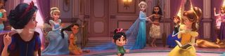Vanellope with the Princesses in Ralph Breaks The Internet