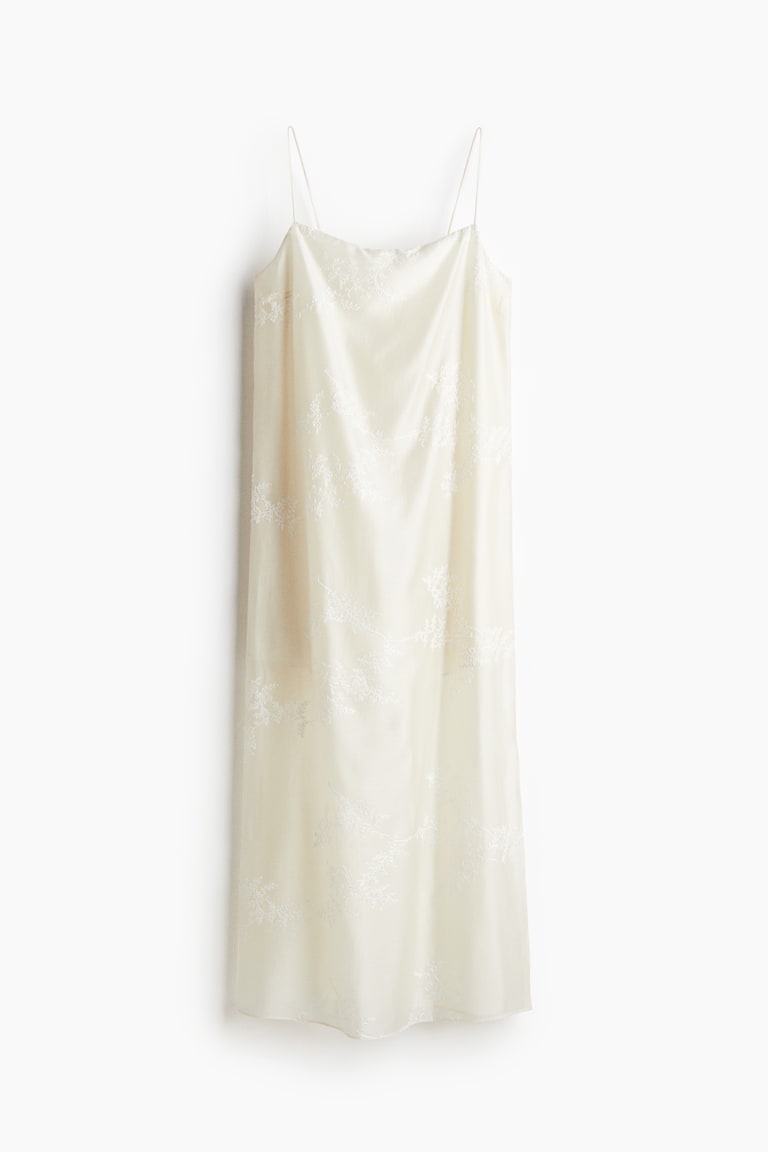Embroidered Slip Dress