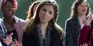 Anna Kendrick shrugs in Pitch Perfect