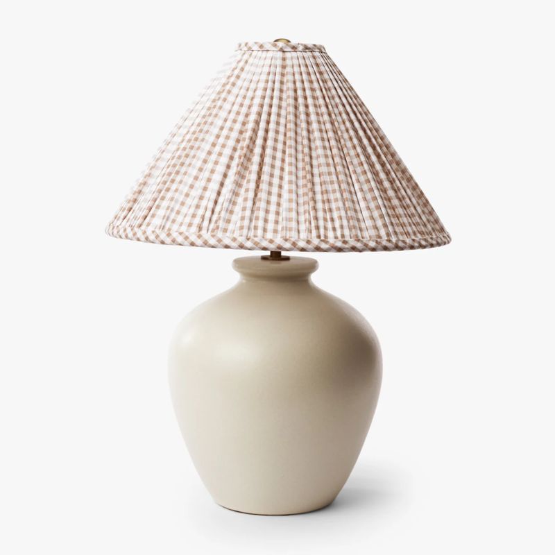gingham table lamp