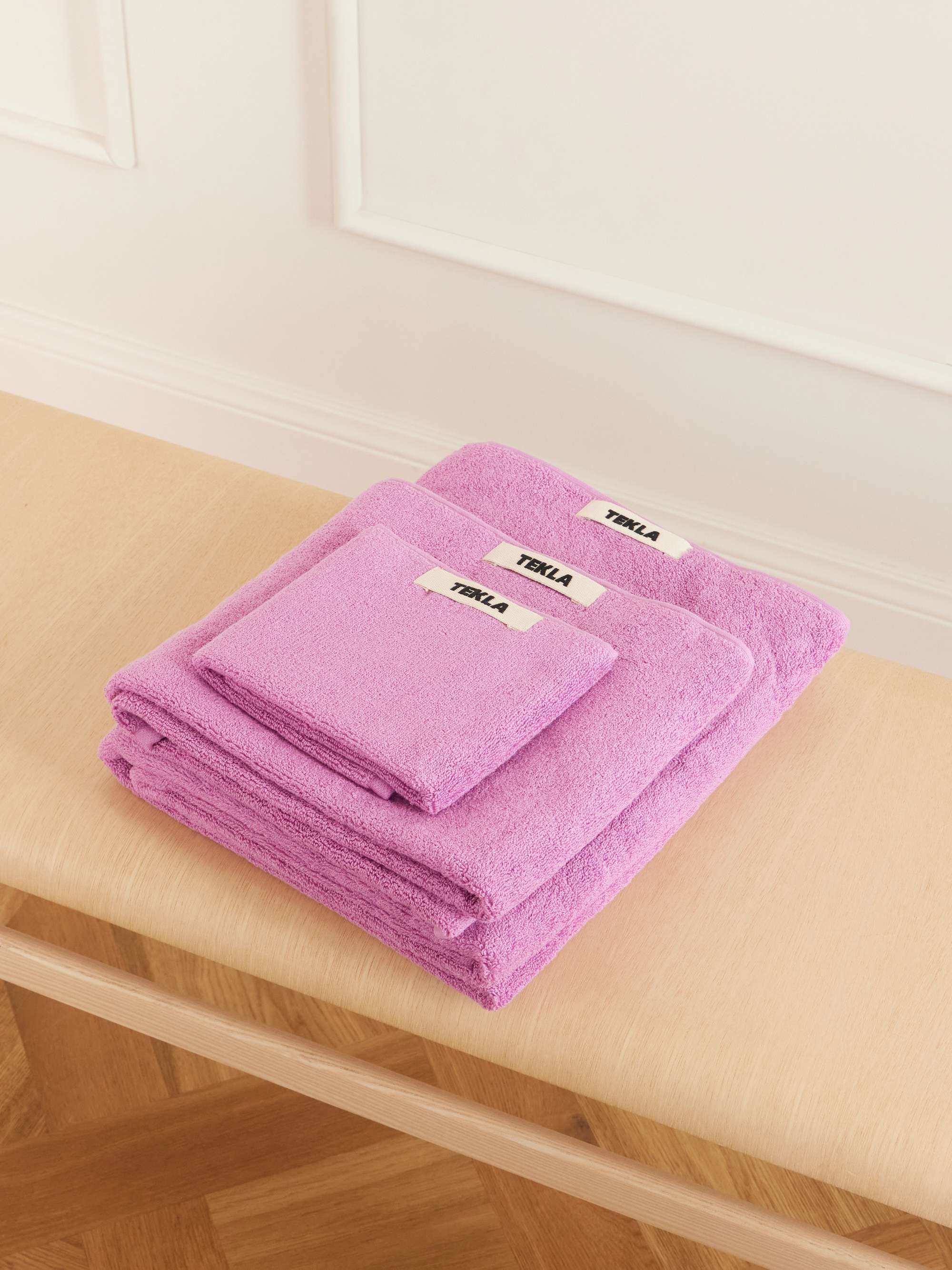 Set of Three Organic Cotton-Terry Towels