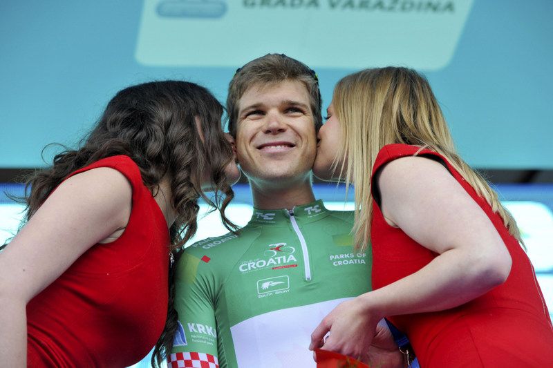 Guillaume Boivin (Cycling Academy Team) in the KOM jersey