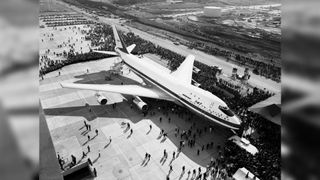 The prototype 747 was first displayed to the public on Sept. 30, 1968.
