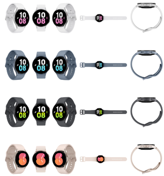 Image of renders of the Samsung Galaxy Watch 5