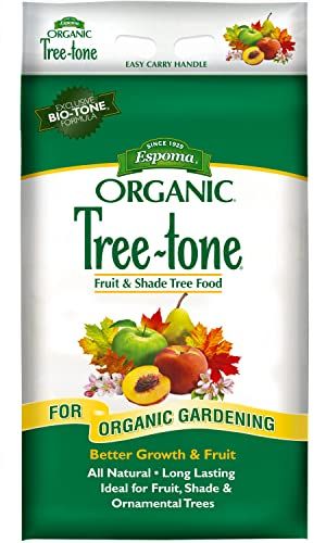 Espoma Organic Tree-Tone 6-3-2 Natural & Organic Fertilizer and Plant Food; 18 Lb. Bag; Use for Fruit Trees Like Peach, Apple, & Pear, and for All Shade Trees