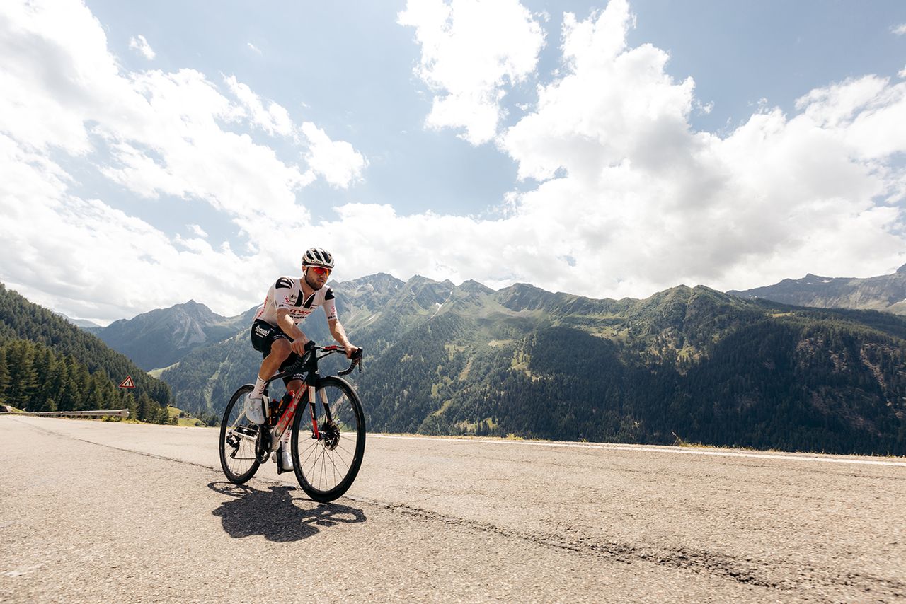 Team Sunweb training in K&uuml;htai, Austria in July after the coronavirus pandemic halted the road season