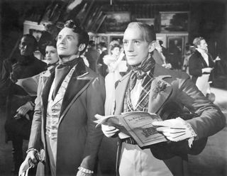 Sir John Mills and Sir Alec Guinness in the 1946 film of 'Great Expecatations'