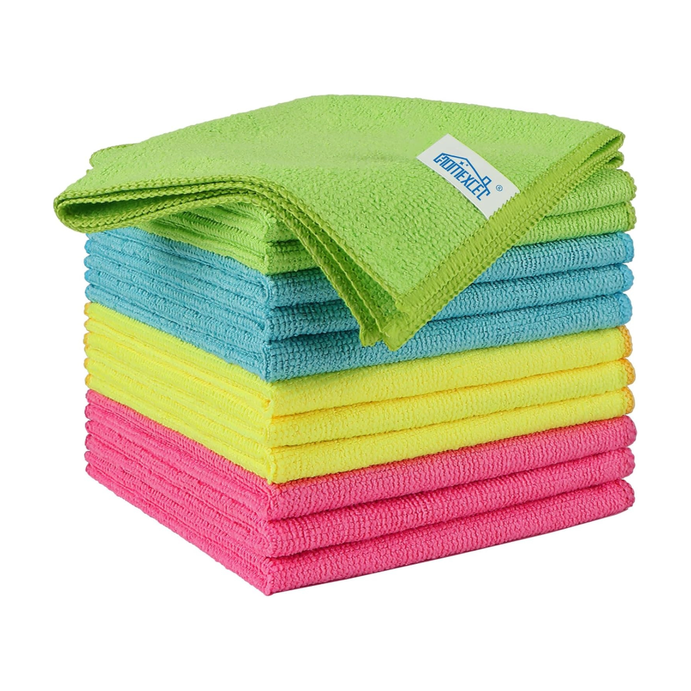 HOMEXCEL Microfibre Cloth,12 Pack Cleaning Rag